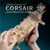 MMZ MODEL DIY 3D Wooden Puzzle Fantastic Spaceship Corsair Assembly Model Kits Toys For Children Kids Girls Birthday Gift 5