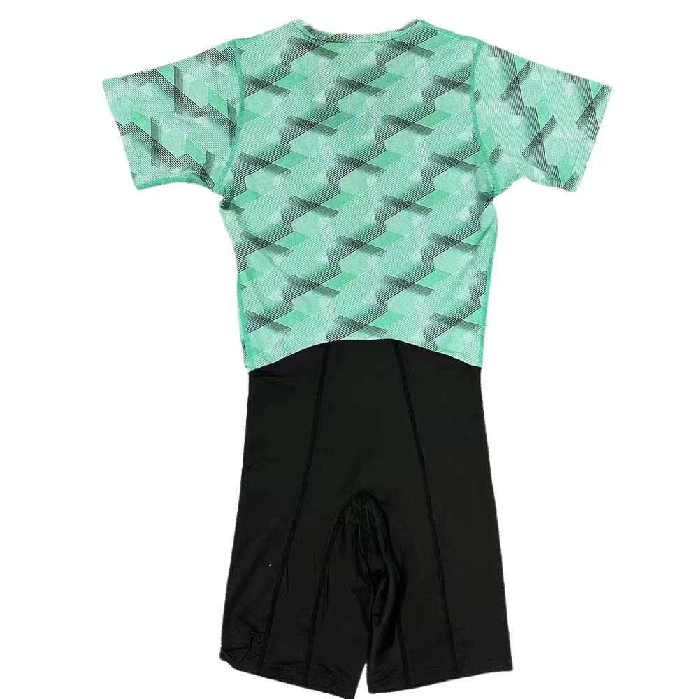 Men One-piece Suit Track and Field Suit Marathon T-shirt Man Elite Leggings Sports Shorts Fast Running Speedsuit Middle Pants