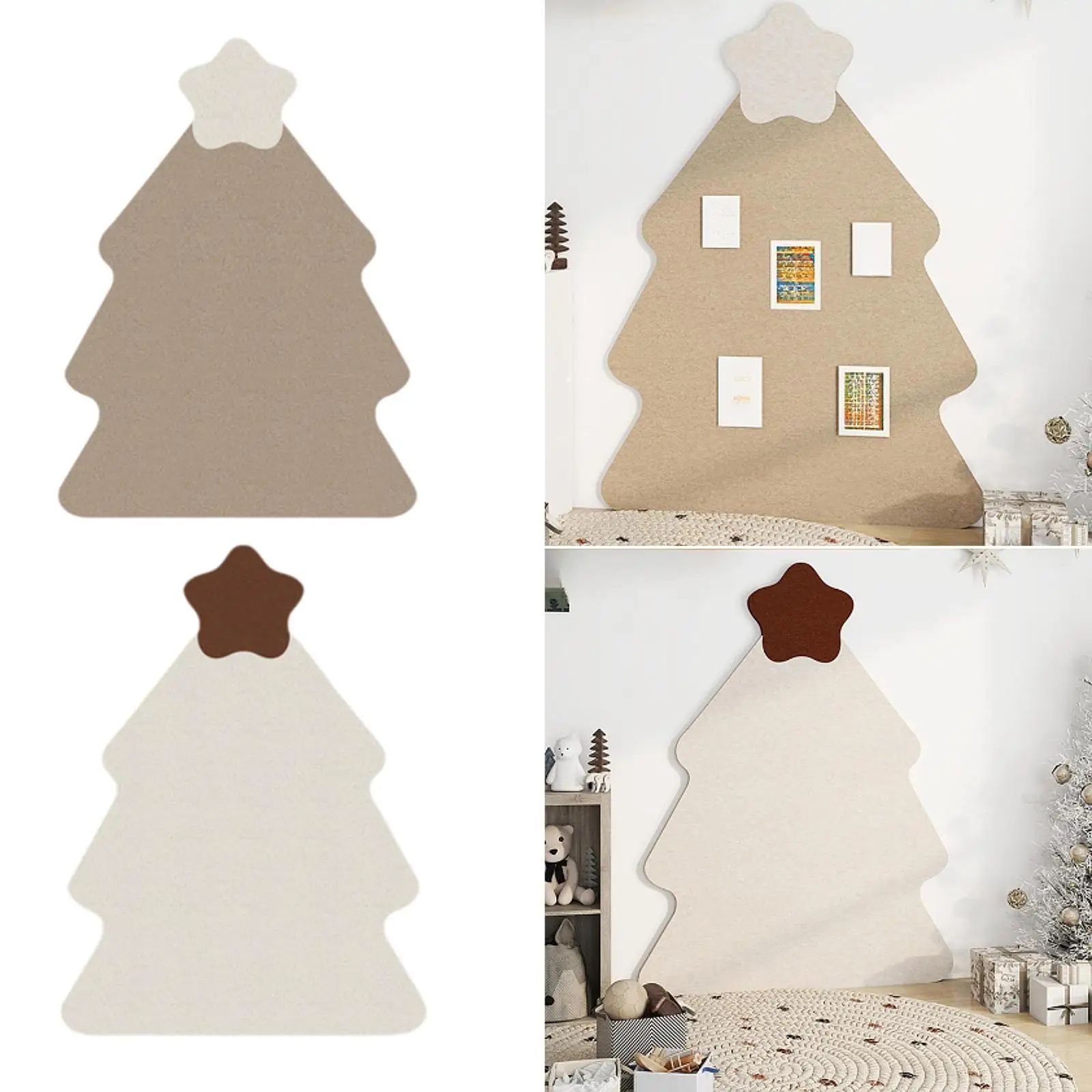 Felt Bulletin Board Memo Board Wear Resistant Thickened Felt Wall Stickers for Pictures Reminders Study Room Cafe Dorm