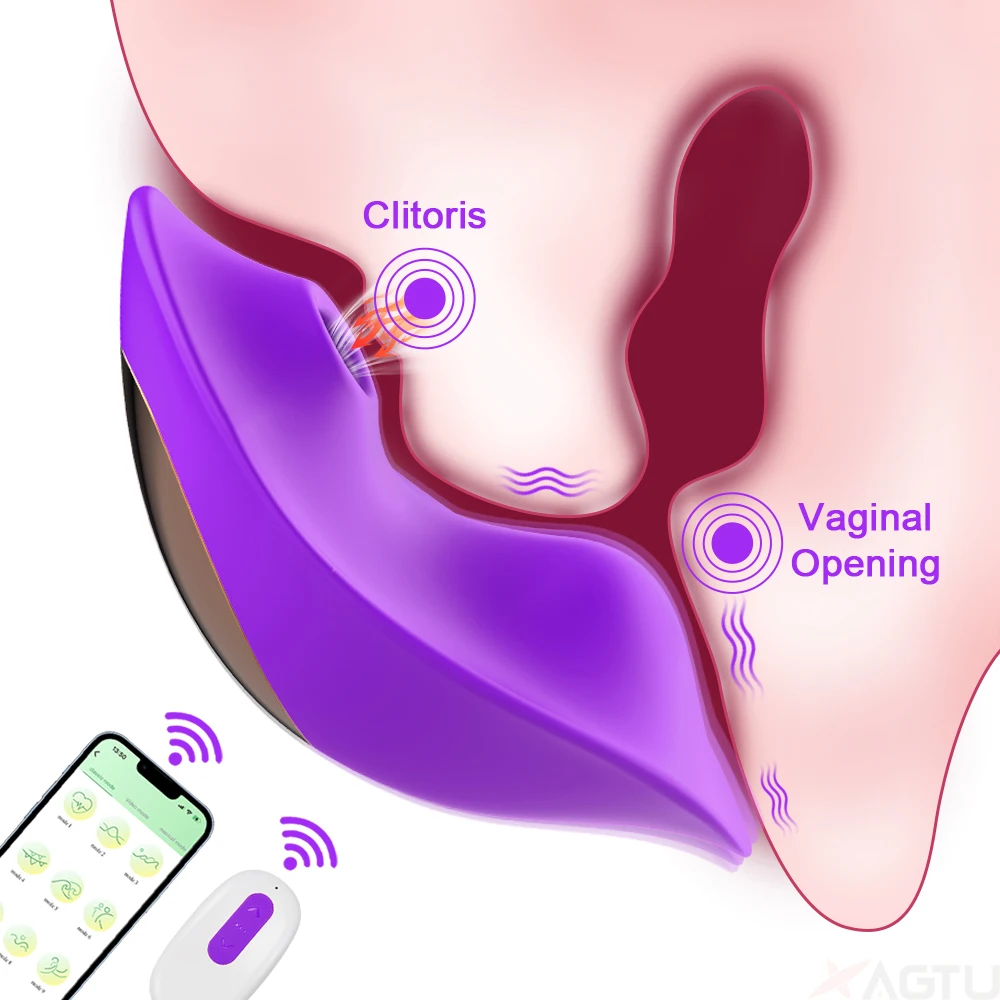 APP Controlled Sucking Wearable Vibrator 4