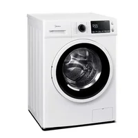 Compact Front-Load Washer 24" Steam Care Cold Wash Stackable Laundry Family Daily 2.5 cu. ft. Energy Efficient Inverter Spin 1