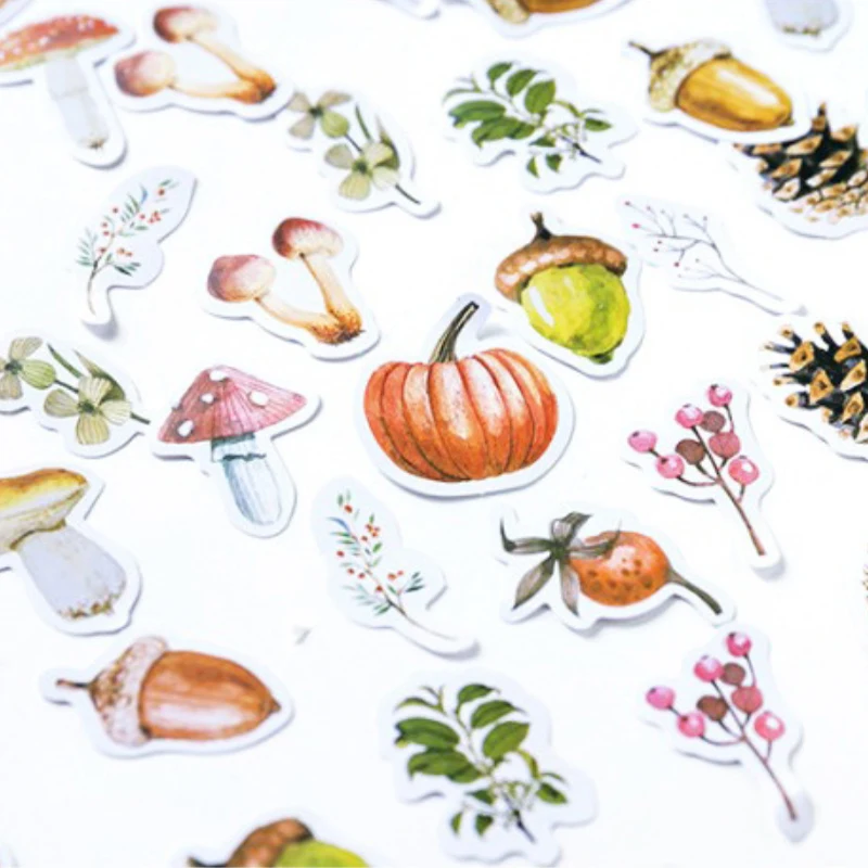 40packs /lot The Story In The Forest Paper Label Stickers Decoration DIY Scrapbook Sticker