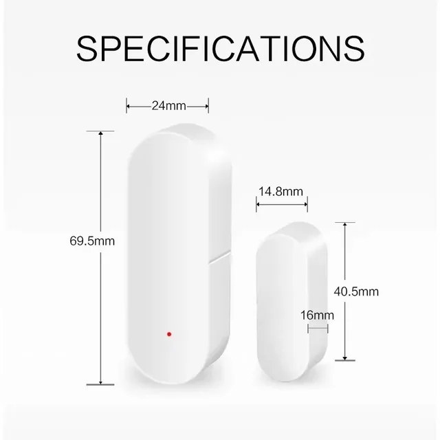 Tuya Smart WiFi Door Sensor Smart Home Open Close Detector Smartlife App Control Notification Compatible with Alexa Google Home 4 Tuya Smart WiFi Door Sensor Smart Home Open Close Detector Smartlife App Control Notification Compatible with Alexa Google Home 4