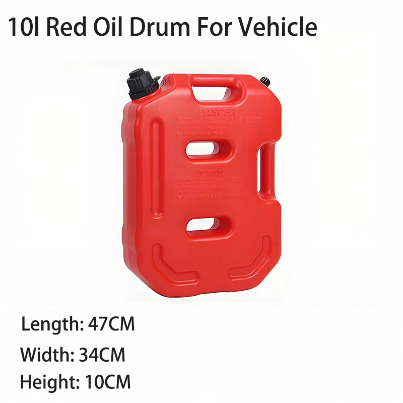 Contenitore per Carburante 6 L, Serbatoio Carburante con Beccuccio e Contenitore Olio Extra da 1,9 L, Portata Massima di 0,091L/s, per la Maggior Parte delle Auto, Moto, ATV e UTV