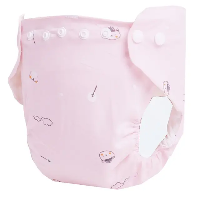 Waterproof S M L Baby Washable Diaper with Buckles 3-14kg Reusable Nappy 0-18 Months Leakproof Cloth Diapers Newborn Kids - Image 3