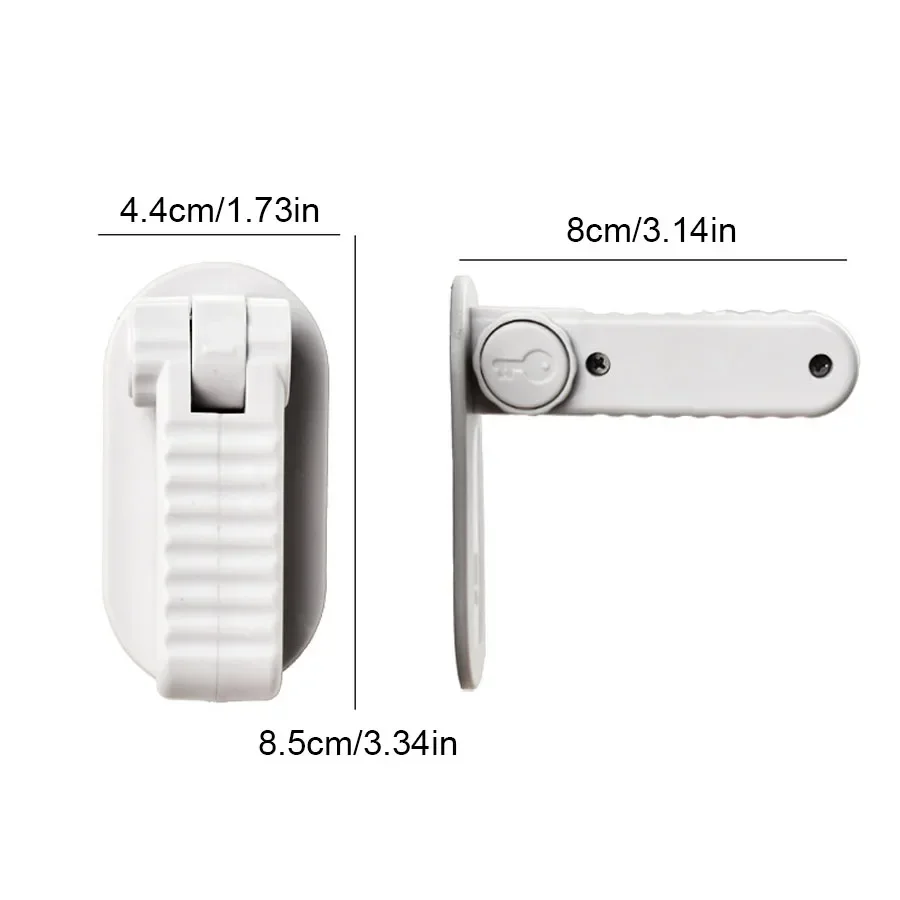 new Door Lever Lock Universal Anti-open Handle Child Baby Safety Locks Punch-free Multifunction Hidden Button Buckle Safety Lock