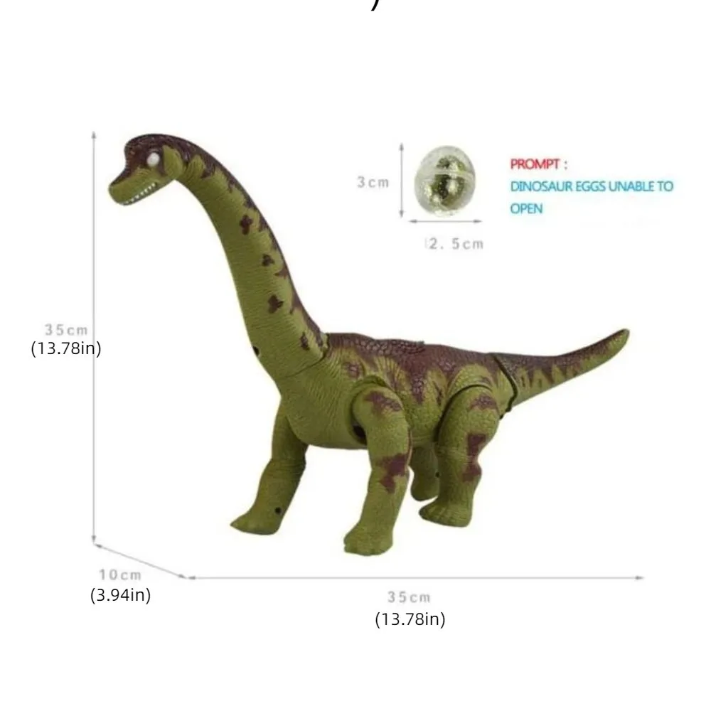 Plastic Will Lay Eggs Dinosaurs Simulation Projection Electric Dinosaur Collection Craft Decor Crawling Long-necked