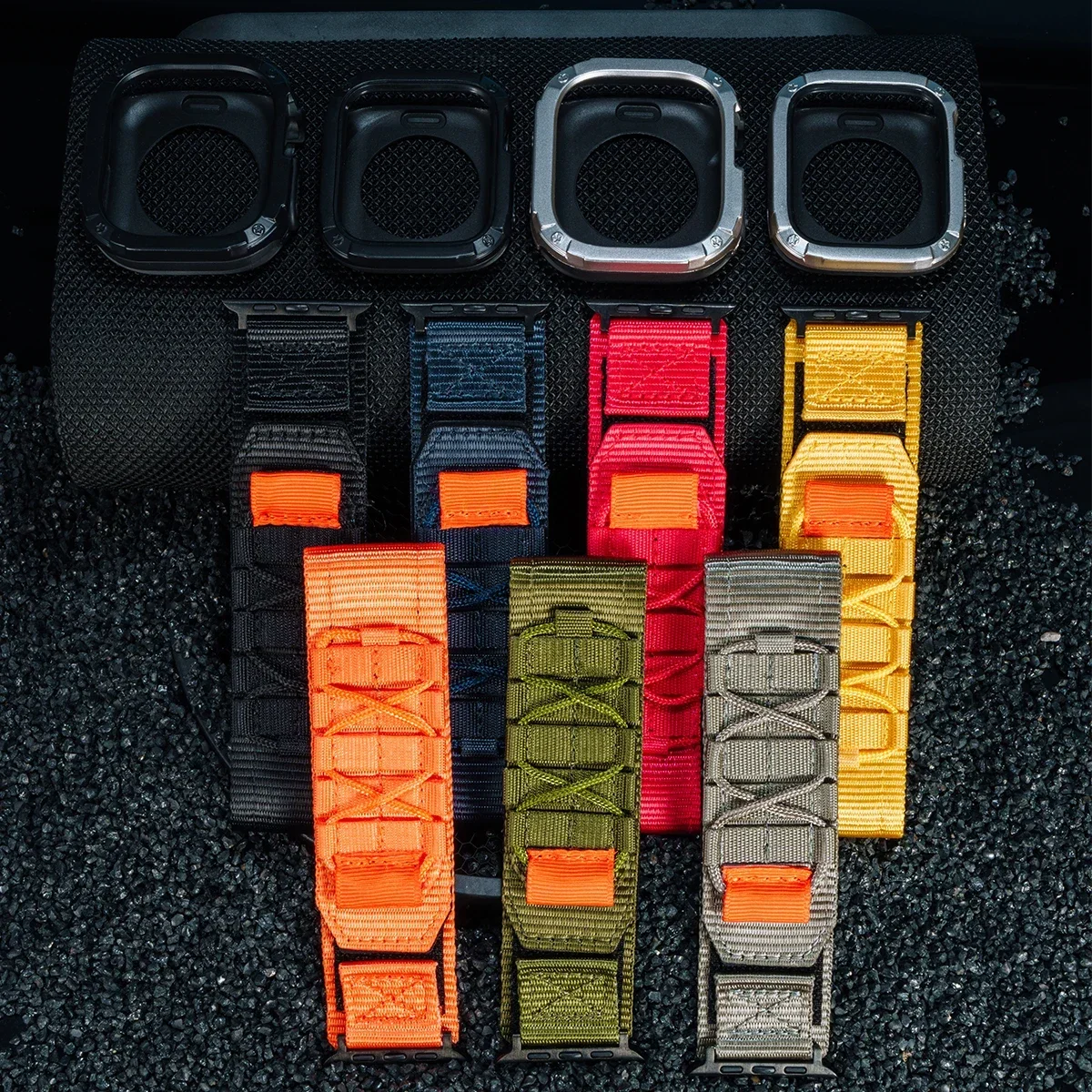 Enhanced Tactical Nylon Strap with TPU Anti-Drop Case