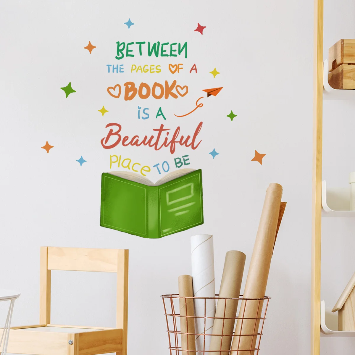 Never Stop Reading Wall Decals Library School Classroom Book Study Room Wall Sticker Vinyl Home Decor Readding Room Mural