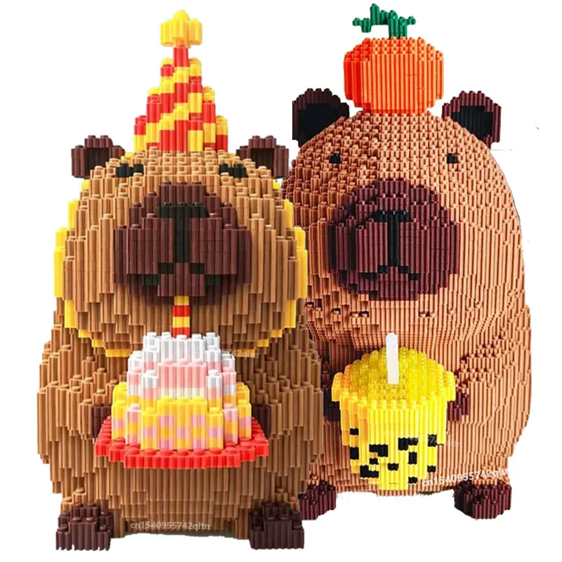 Giant Capybara Building Blocks Set for Kids - Creative Construction Toy and Home Decor