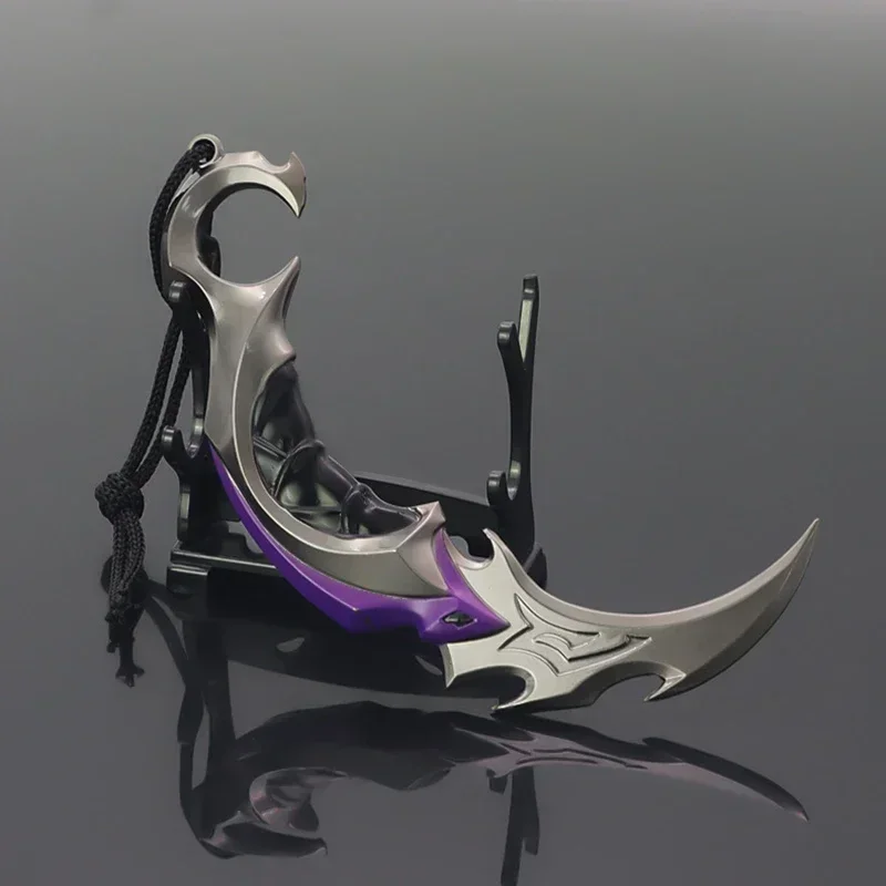 Valorant Weapon Melee Reaver Karambit Knife 15cm Metal Game Peripheral katana samurai Sword Uncut Blade Ornaments Gift Toys Boys 4