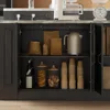 94.5" W Stationary Kitchen Island Storage Cabinet with Built-in Power Outlet, Adjustable Shelves & 3 Drawers for Dining Room 6