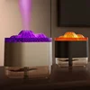 USB Volcano Air Humidifier Aromatherapy Diffuser with Ambient Light 300ML Ultrasonic Mist Maker Quiet Sprayer for Bedroom Office 1