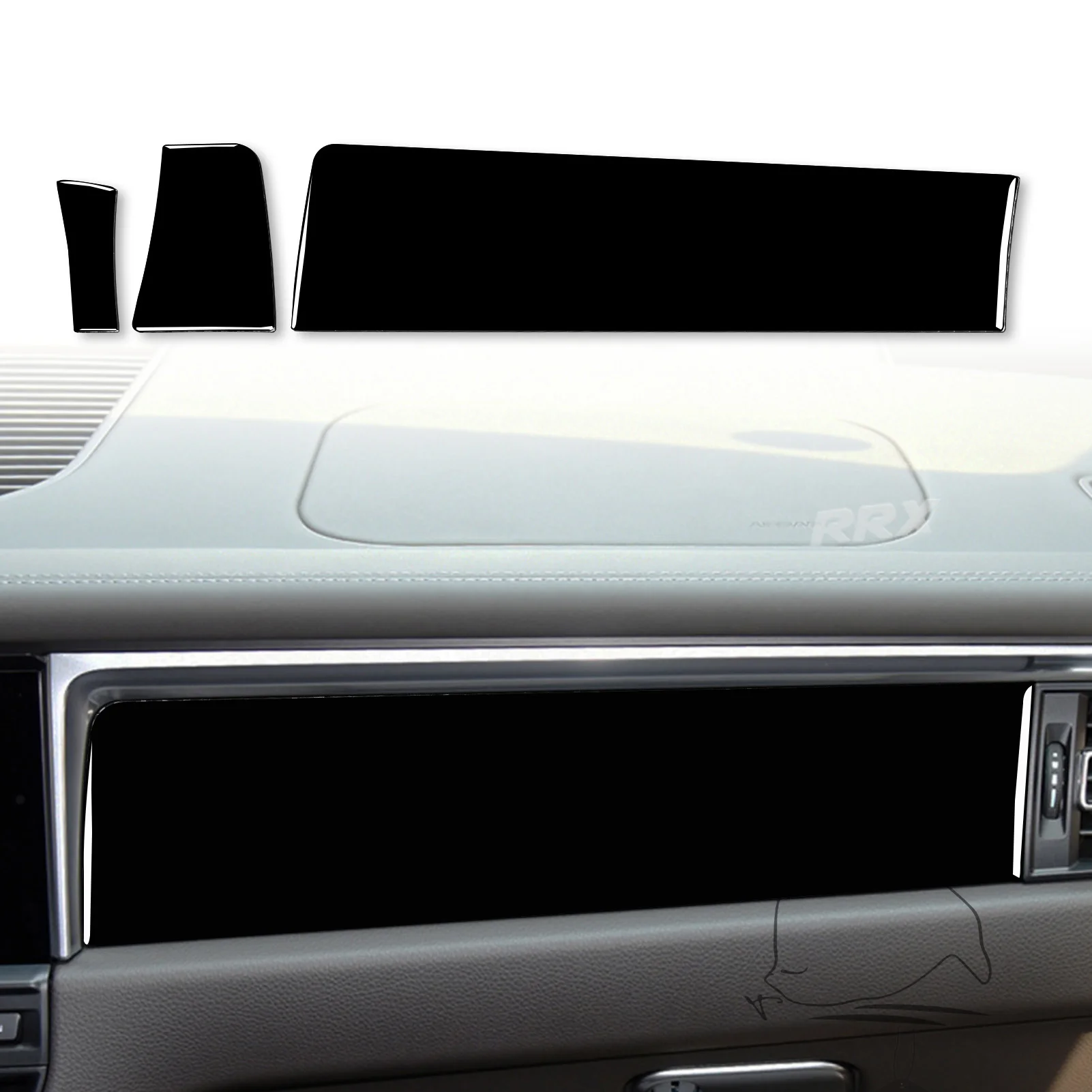 

Центральная панель управления для Porsche MACAN 2019 2020 декоративная Обложка Наклейка Автомобильные аксессуары ABS