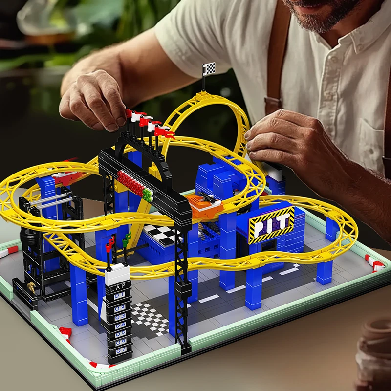 Mould King 11020 Roller Coaster Toys The Motorized Whirlwind