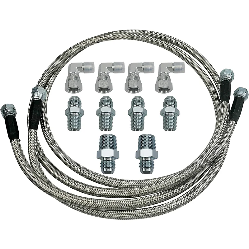 Transmission Cooler Hose Fitting, Fit For Chevy Ford Mopar Gm Gmc Buick Cadillac Cars And Trucks Th350/ 700R4/ Th400 -52 Inch