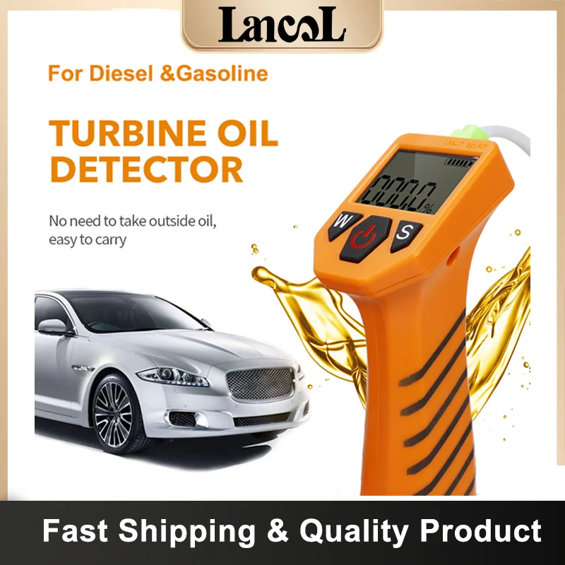 2 in 1 Diesel Engine Oil Tester Engine Oil Tester Quality Detector Analyzer with LED Display