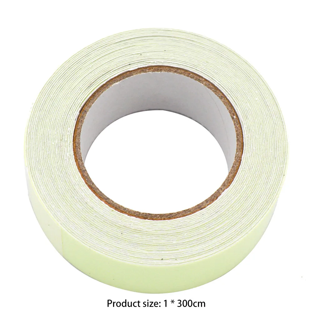 Glow in The Dark Tape Luminous Tape Sticker Removable 1cmx300cm Fluorescent Tape Security Decor for Theatres Staged & Dark Areas