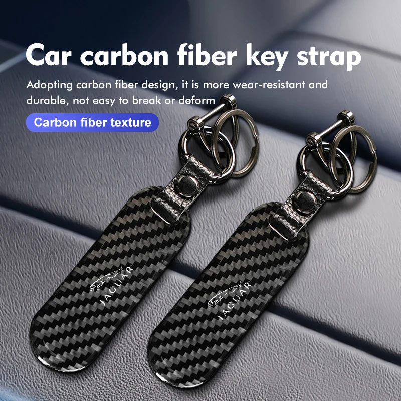 Portachiavi In Fibra Di Carbonio Portachiavi Automatico Per Jaguar S-Type F-Type X-Type F-Pace I-Pace E-Pace Xfr Xkr