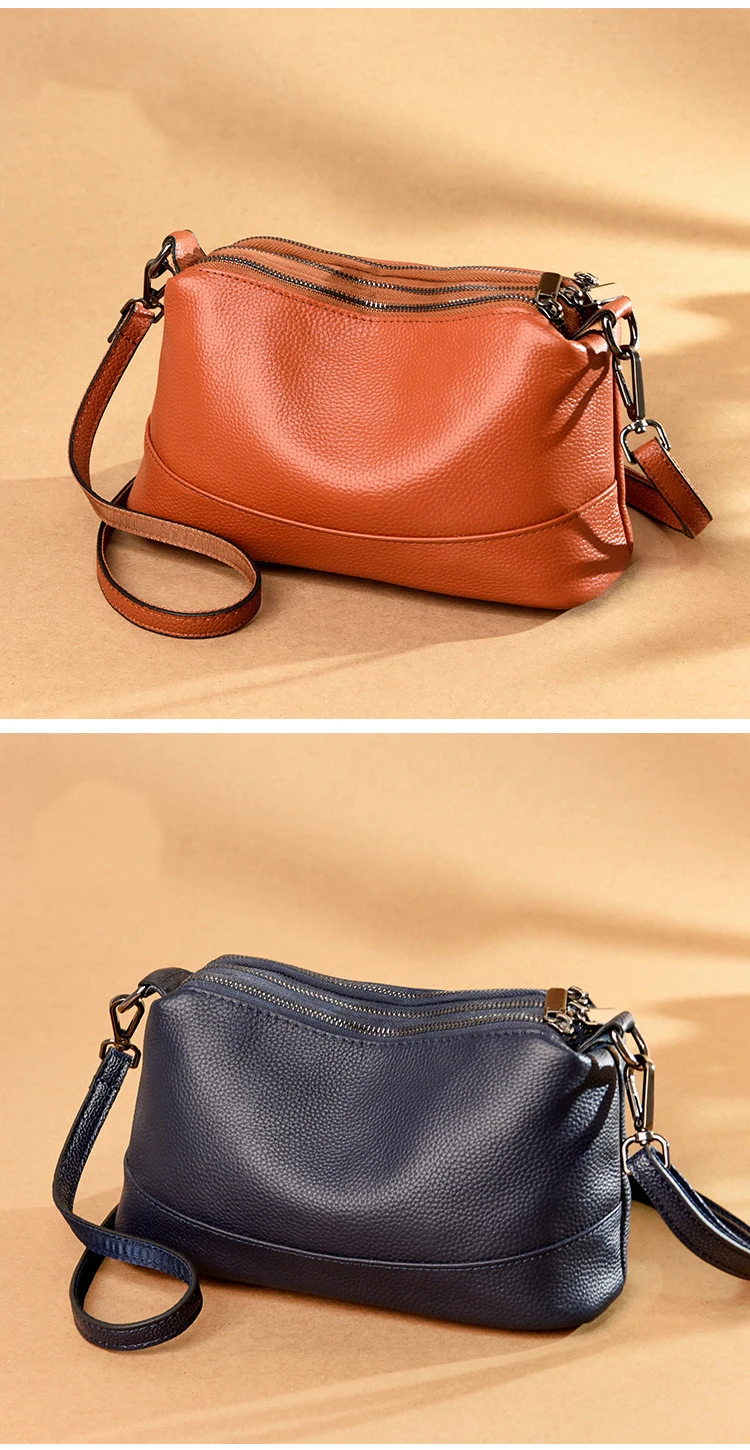 Fashion Luxury Designer Handbags For Women Genuine Leather Hobo Casual Vintage Black Shoulder Bags Big Soft Sling Messenger Bag leather shoulder bags	