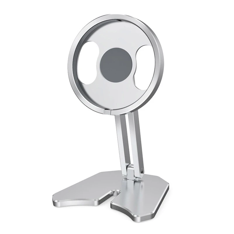 

Foldable Cellphone Metal Bracket Portable Tabletop Phone Stand Stable Heavy Duty Smartphone Holder for Home Dorm