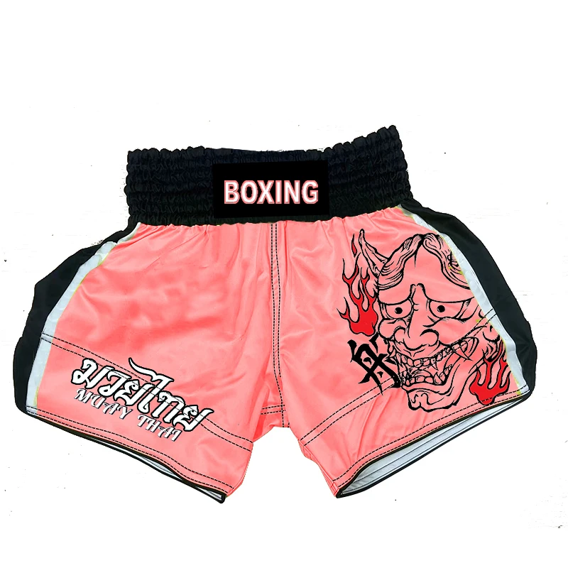Shorts Donna Per MMA E Boxe - Pantaloncini Fitness Rosa Per Muay Thai E Kickboxing - Foto 2