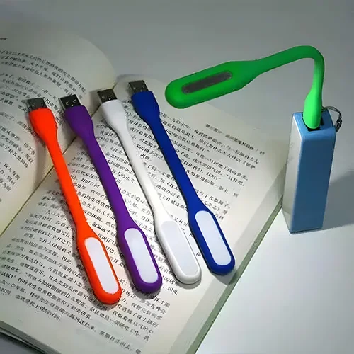 휴대용 USB LED 미니 책 독서등, 여행용 테이블 램프, PC 컴퓨터 노트북 노트북, 유연한 구부릴 수 있는 야간 조명 2