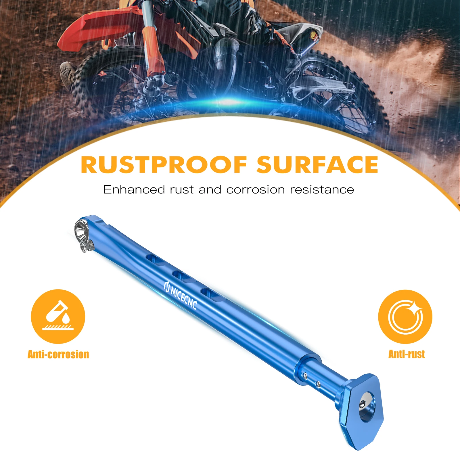 Für Husqvarna TE300 2014–2023 TE250 FE250 FE350 FE450 FE501, verstellbarer Ständer, Kick-Seitenständer FX 350 450 TX 125 TX 300 – Detail 5