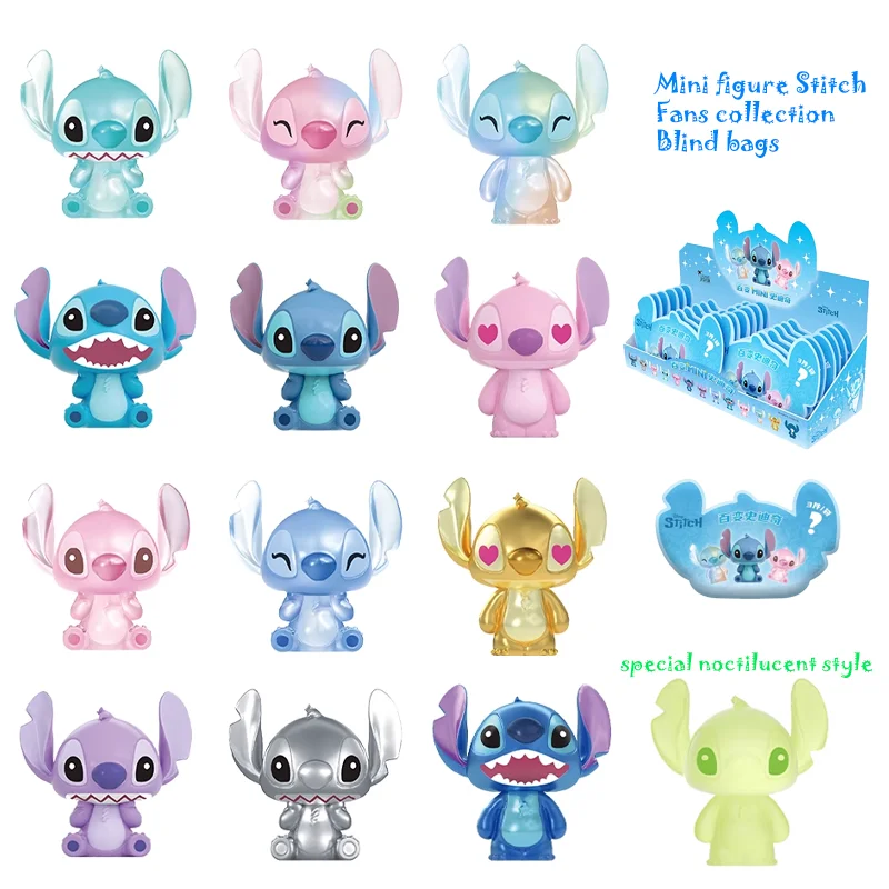 

Мини-фигурка Ститч, серия Enesco 1, Фигурка «загадочная коробка», Disney, сумки сюрпризов, глухая коробка коллекционные куклы, оригинальные подарочные игрушки