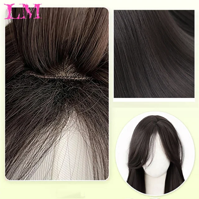 LM Wave Synthetic Wig for Black Women Wear Deep Curly Soft Wig Natural Black Color Replacement Wigs for Daily Party Use 5