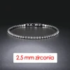 Bracelet de Tennis en cristal de luxe pour hommes, Hip Hop, tendance, Punk, zircone, chaîne de Couple sur la main, bijoux Streetwear