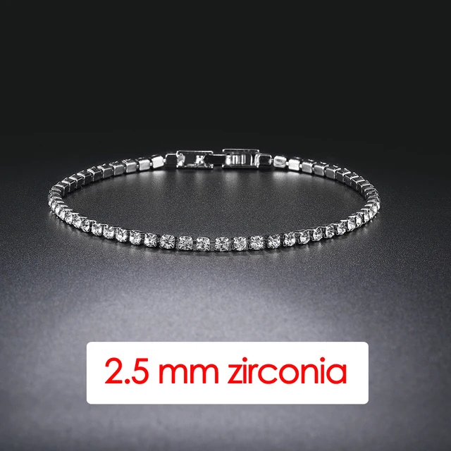 Bracelet de Tennis en cristal de luxe pour hommes, Hip Hop, tendance, Punk, zircone, chaîne de Couple sur la main, bijoux Streetwear