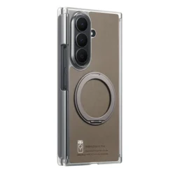 Rotating Magnetic Shockproof Phone Case with Wireless Charging Capability - Samsung Galaxy Z TriFold (Coffee)