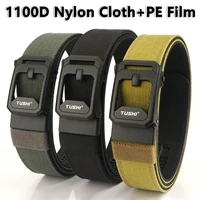 TUSHI Hard Tactical Belt for Men Sturdy Nylon Metal Automatic Buckle Police Duty Military Belt Outdoor Girdle IPSC Accessories - Image 2