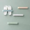 Bathroom Slippers Rack Wall-Mounted Free Punching Toilet Wall Suction Rack Storage Artifact Toilet Shoe Shelf 2