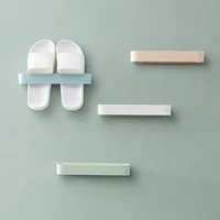 Bathroom Slippers Rack Wall-Mounted Free Punching Toilet Wall Suction Rack Storage Artifact Toilet Shoe Shelf 2