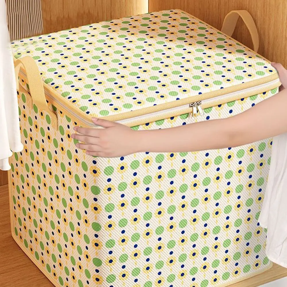 Portable Large Capacity Clothes Quilt Storage Bag Dust-proof Toy Home Moving Storage Bag Wardrobe Accessories
