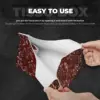 Custom Luxury Lily Flower Fleur-De-Lys Tissue Box Cover PU Leather Rectangular Fleur De Lis Facial Tissues Holder for Home 4
