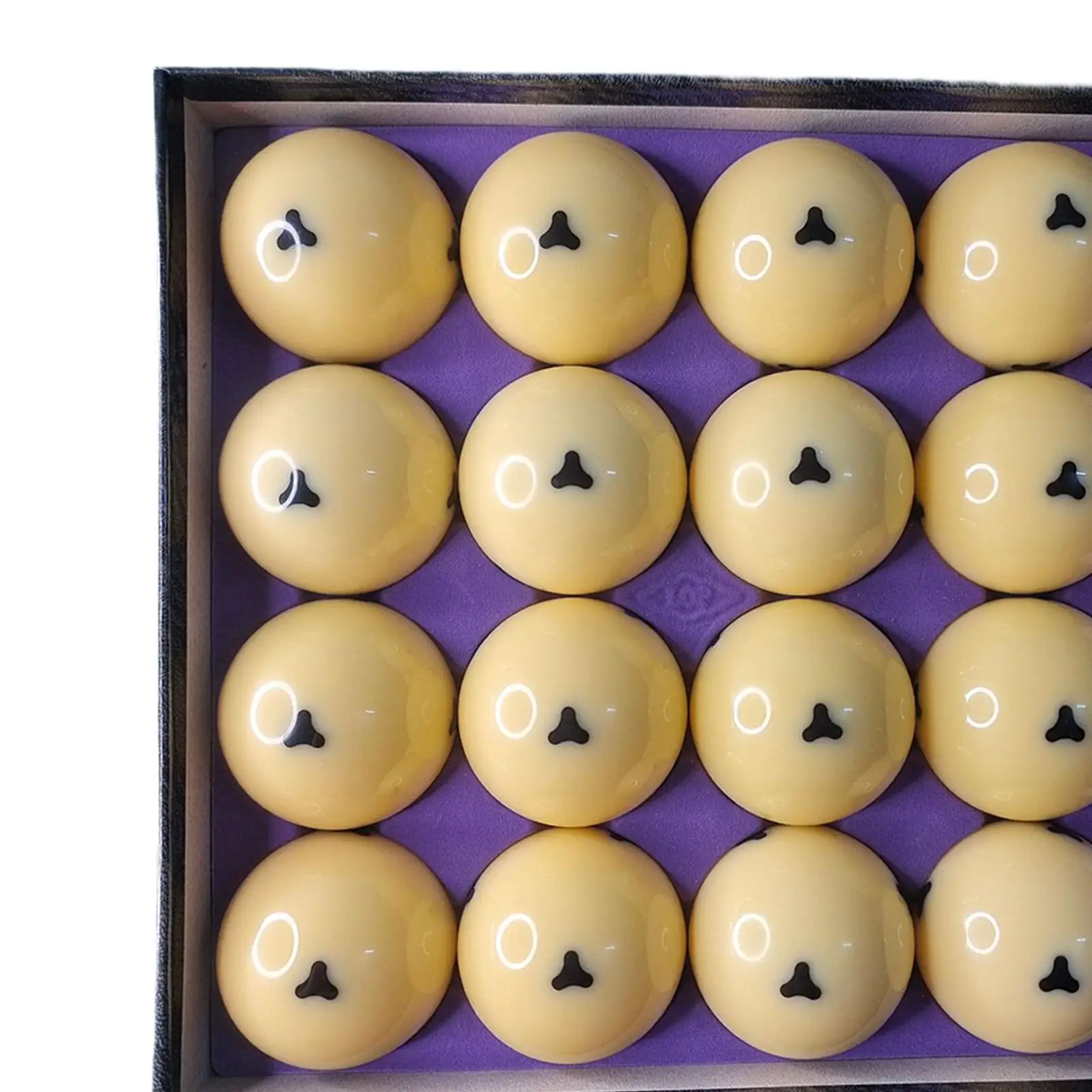 16 Pieces Billiards Cue Balls 2-1/4" Billiards Equipment Practice Training with Triangle Dots for Casual Enthusiasts Hall