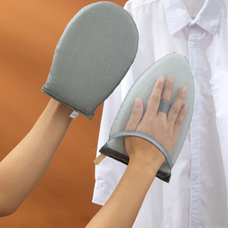 Heat Resistant Ironing Board Gloves Waterproof Anti Steam Ironing Pad Glove Garment Steamer Portable Mini Holder Ironing Tray