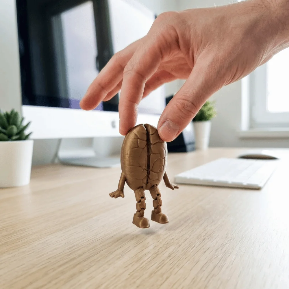 3D 인쇄 커피 콩 장식품 다기능 재미있는 초콜릿 장식 모델 조각품 가정용 장식품