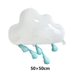 Smile Cloud Blue Sky Foil Balloon - Kids Party & Shower Decoration Supplies - Other (MINT GREEN)