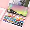 12/60 Color Solid Watercolor Paint Set Basic Neone Glitter Watercolor Pigments for Drawing Art Paint Supplies 1