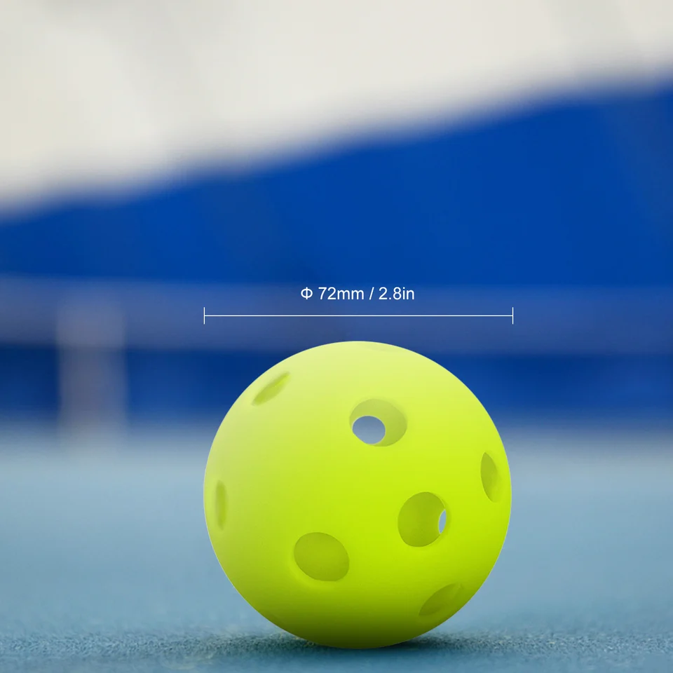 Promo Luminous Pickleball Ball Competition Ball 74mm Standard For Outdoor Courts Orange