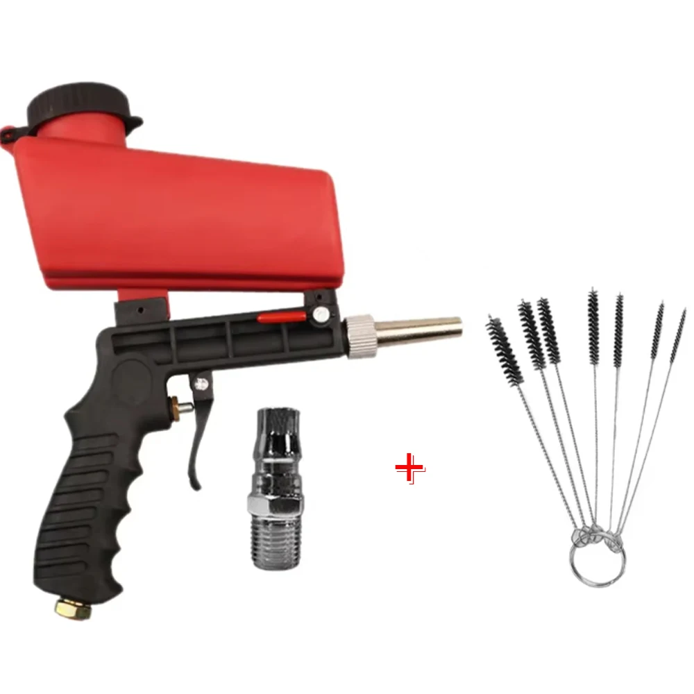 مسدس رمل قابل للتعديل، آلة رش طلاء محمولة، تعمل بالهواء المضغوط، مجموعة صغيرة وخفيفة الوزن، بضغط ٩٠ رطل لكل بوصة مربعة.