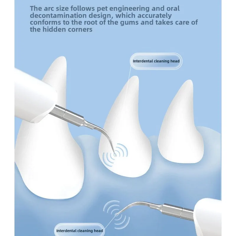 Pet Dental Scaler Tooth Tartar Remover Dog Cat Ultrasonic Teeth Cleaning Kit USB Charging