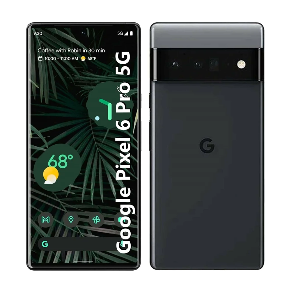 중고 구글 픽셀 6 프로 5G 휴대폰, 6.7 인치 RAM, 12GB ROM, 128/256GB 옥타 코어, NFC 구글 텐서, 안드로이드 언락 휴대폰