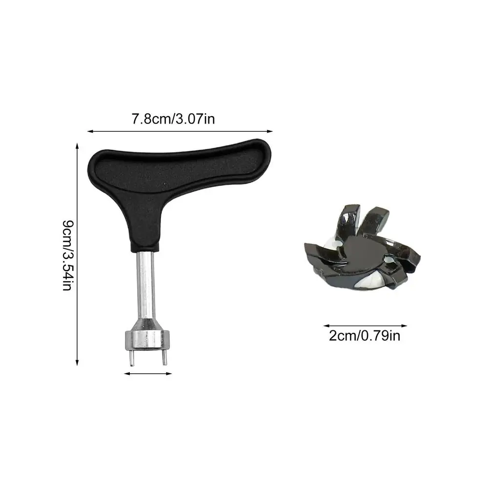 Spikes For Golf Shoes 12 Pieces Anti Slip Golf Shoe Spikes Golf Cleat Quick Twist Golf Spikes Golf Cleats Portable Wrench Screw