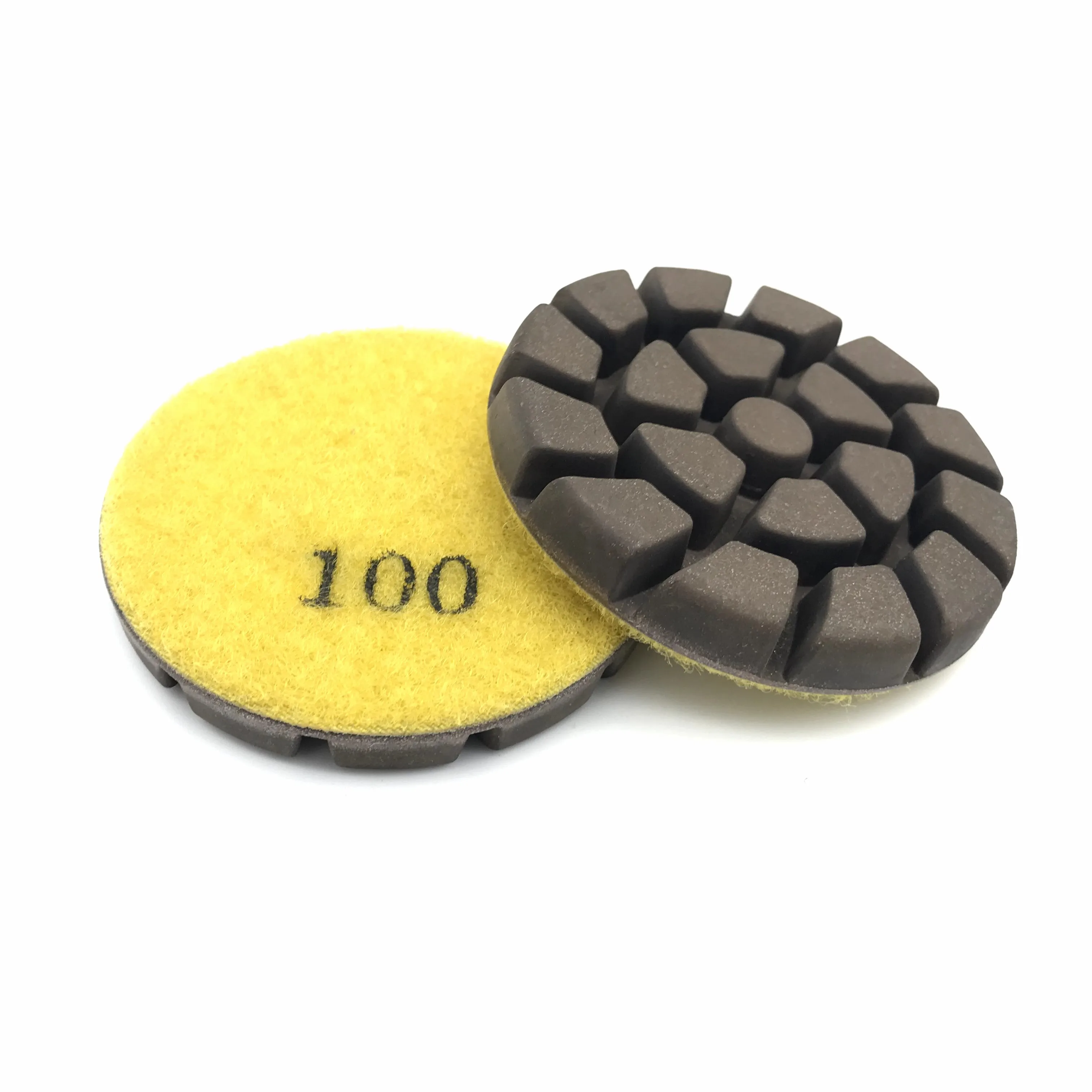 

3" Inch 80mm Flower Hybrid Transitional Diamond Concrete Polishing Puck Pads