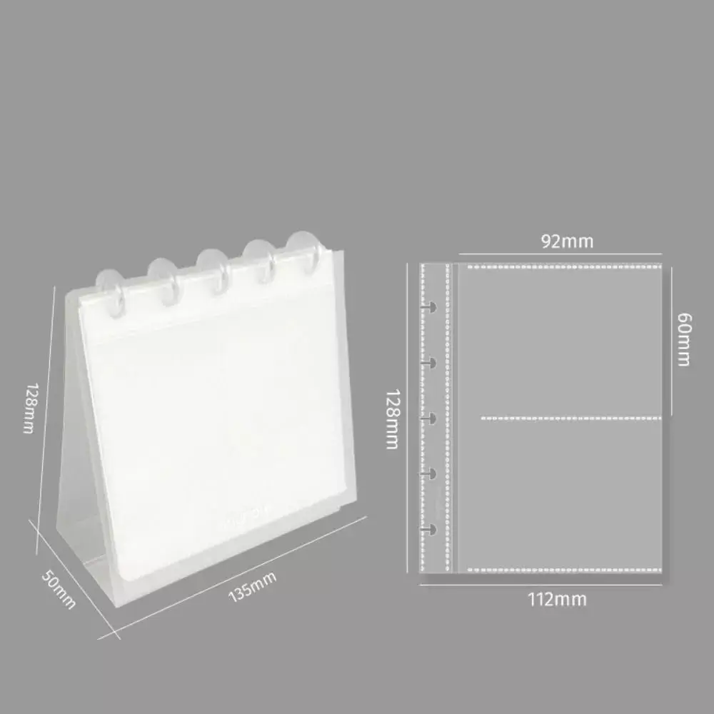 새로운 투명 데스크탑 사진 앨범 3인치/3.5인치 심플 포토카드 홀더 DIY 데코 아이돌 카드 사진 디스플레이
